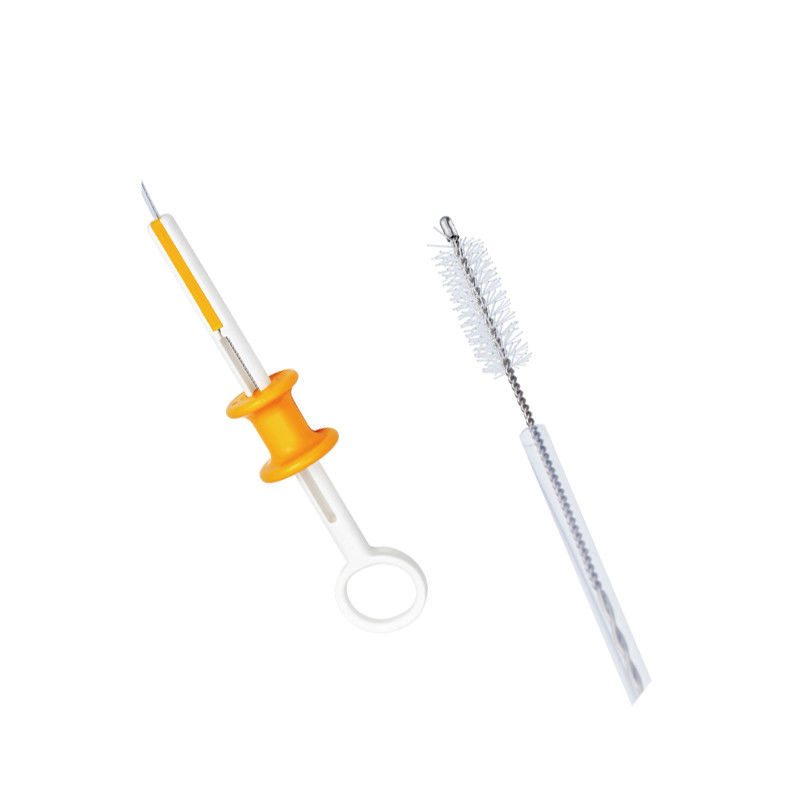 Escova endoscópica reta da citologia da classe II para escovas de limpeza do endoscópio de Gastroscope