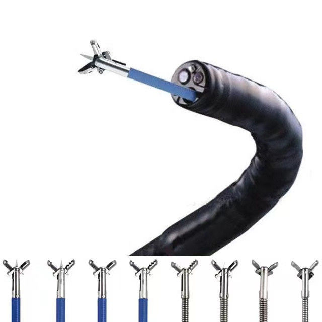 Fórceps flexível 1.8mm médico descartável endoscópico 2.4mm da biópsia da colonoscopia manual